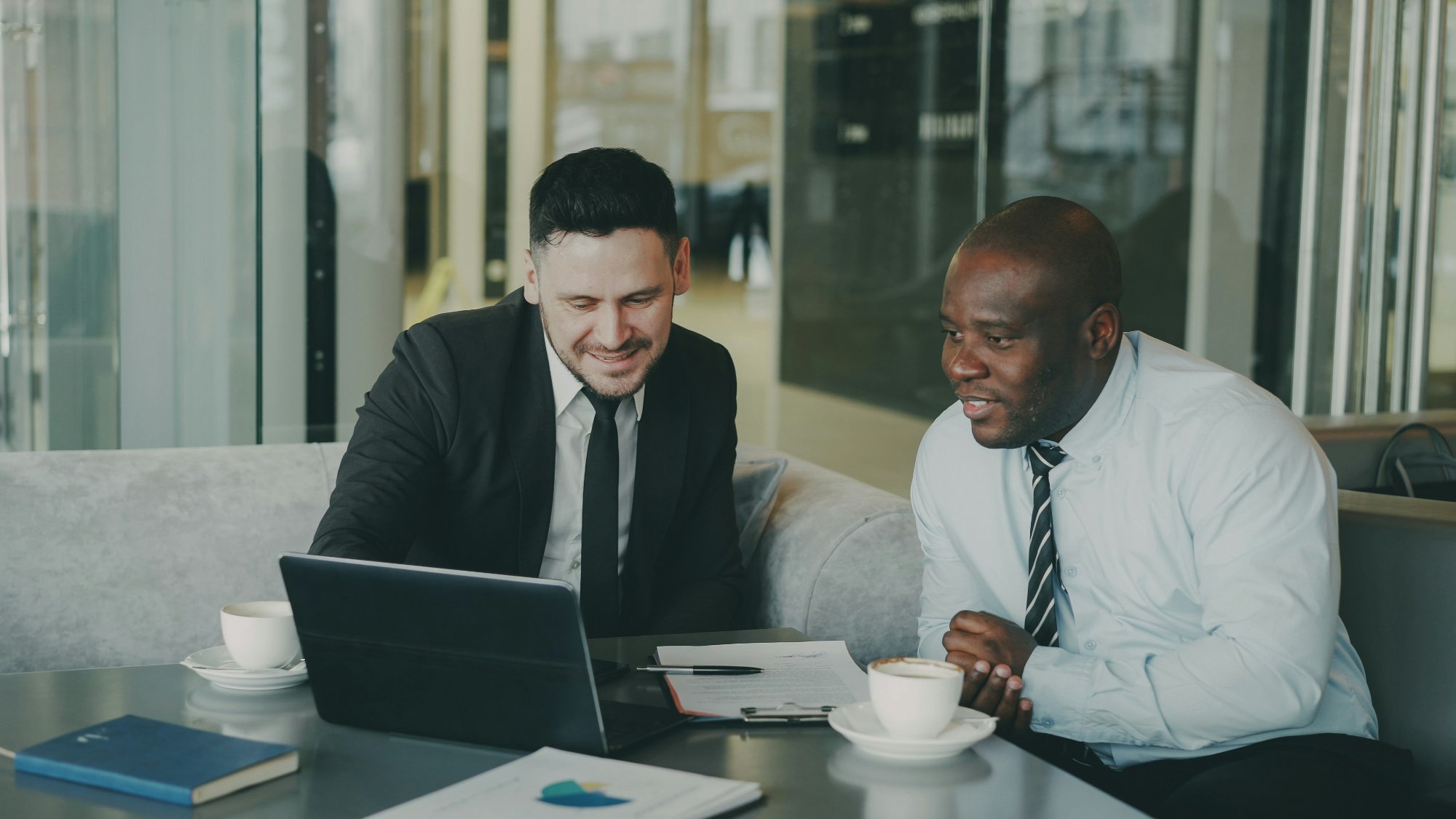 Captrivo consultants reviewing financing options with a client